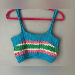 Zara knit crop top. Women’s size large. New without tags.